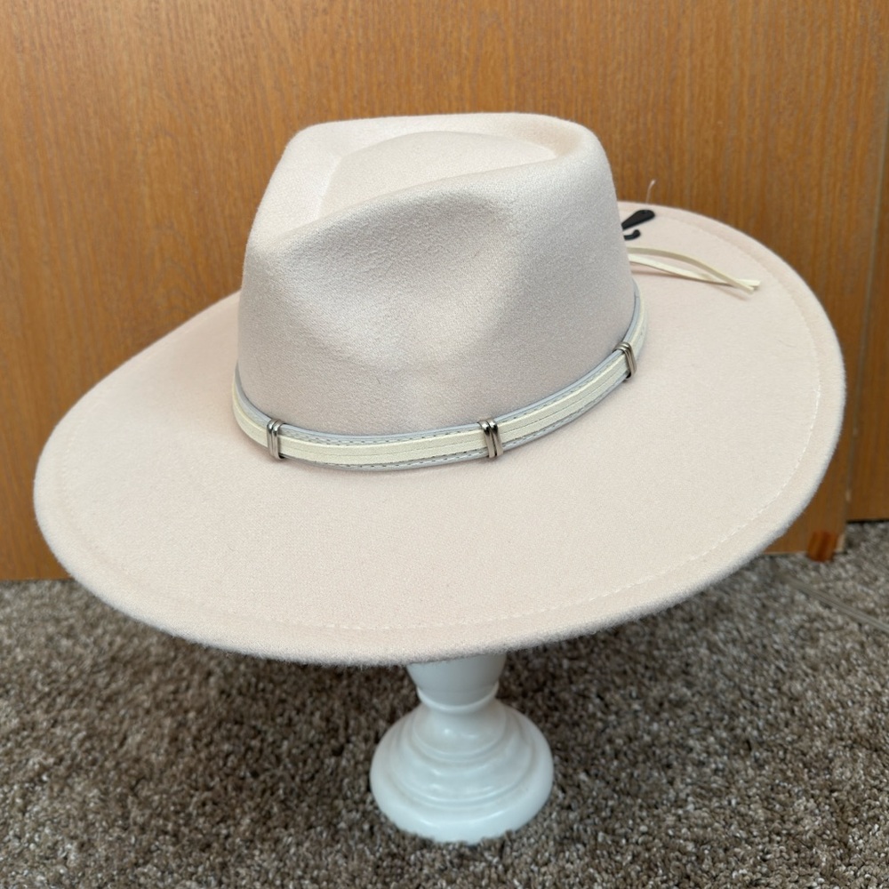 Vince Camuto Flat Brim Hat, Beige